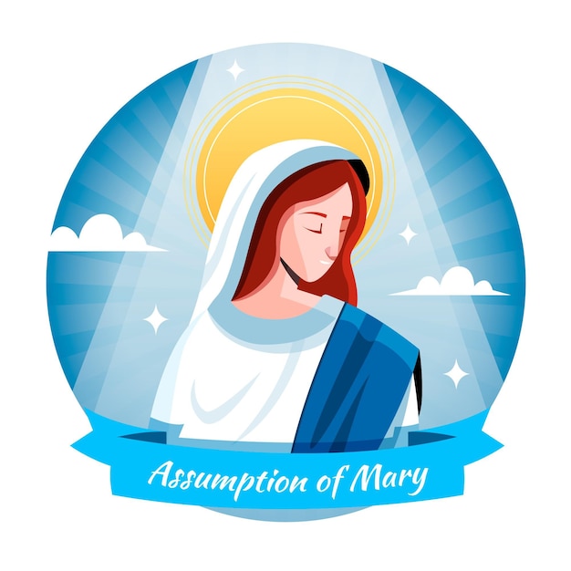 Vetor grátis suposição simples da ilustração de maria