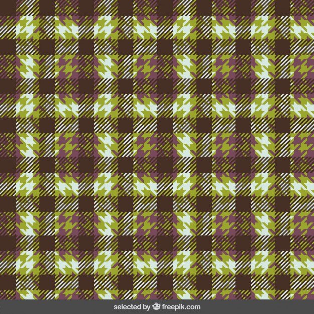 Vetor grátis tecido com houndstooth
