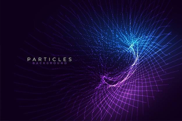 Tecnologia abstrata linhas brilhantes estilo fractal design de fundo