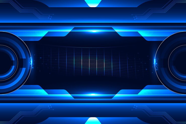 Vetor grátis tecnologia de gradiente e fundo futurista