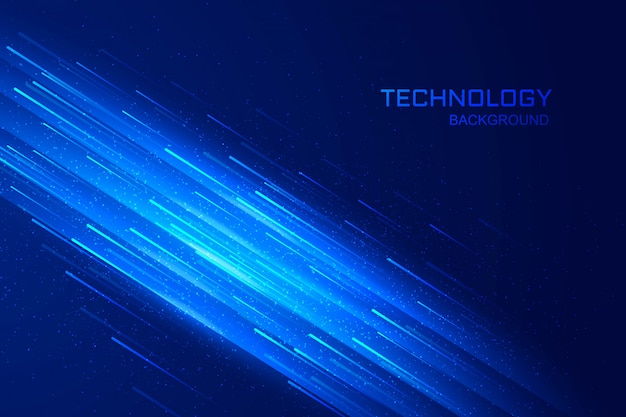 Tecnologia digital conceito azul plano de fundo