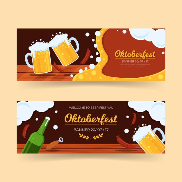 Tema de banners da Oktoberfest