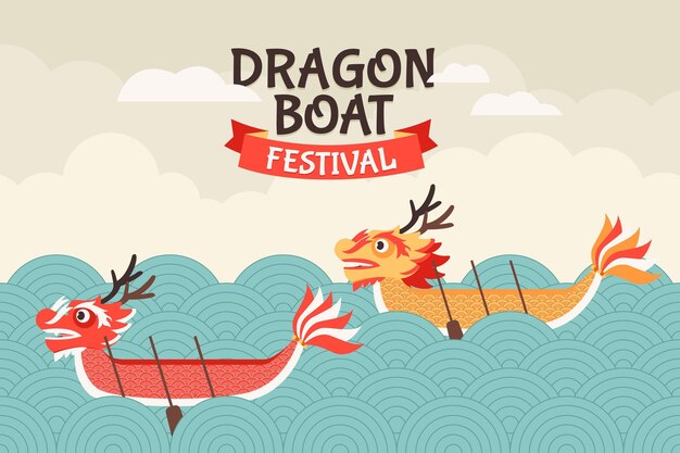 Tema de fundo do barco dragão