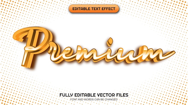 Tema premium de efeitos de texto editáveis