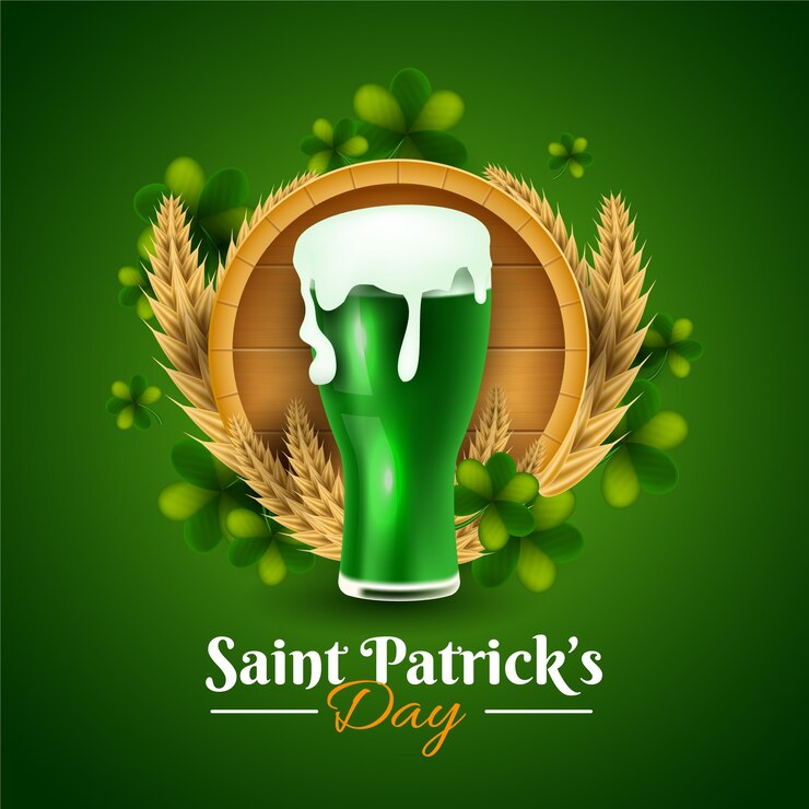Vetor grátis tema realista para st. celebração do dia de patricks