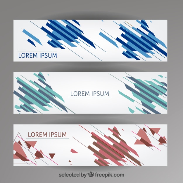 Vetor grátis template abstract banners