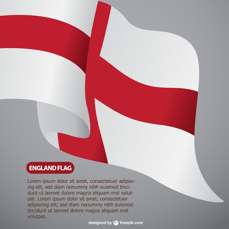 Vetor grátis template bandeira livre inglaterra