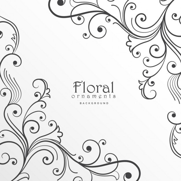 Vetor grátis template design floral fundo