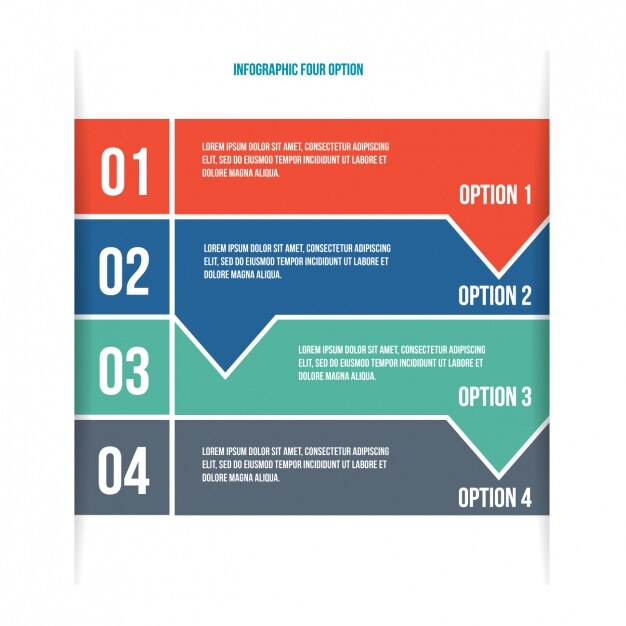 Template infográfico colorido