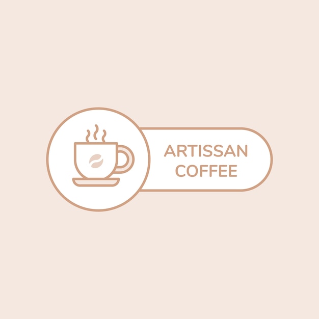 Vetor grátis template logo coffee shop