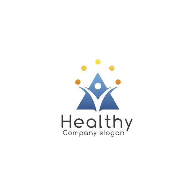 Vetor grátis template logo health company
