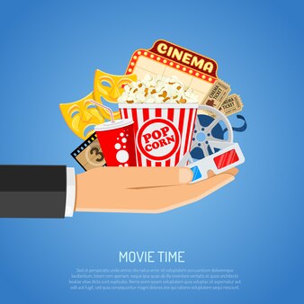 Tempo de cinema e filme