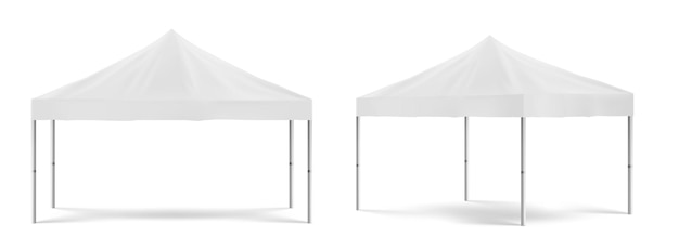 Tenda de promoção dobrável branca