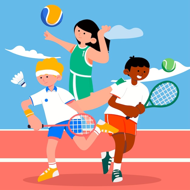 Tênis, vôlei, badminton, são competições que se inserem em todos os níveis de esportes.