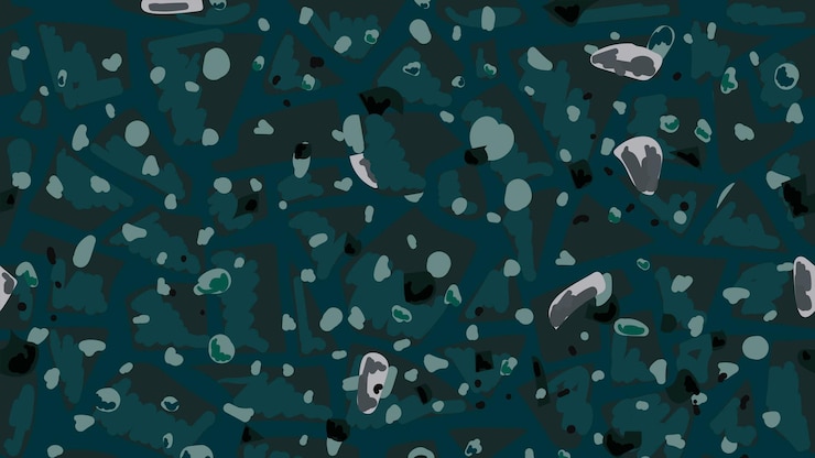 Vetor grátis terrazzo sem costura de fundo em verde esmeralda