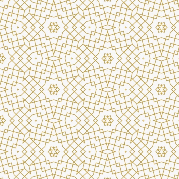 Vetor grátis teste padrão do ouro geométrico abstrato feito com linhas