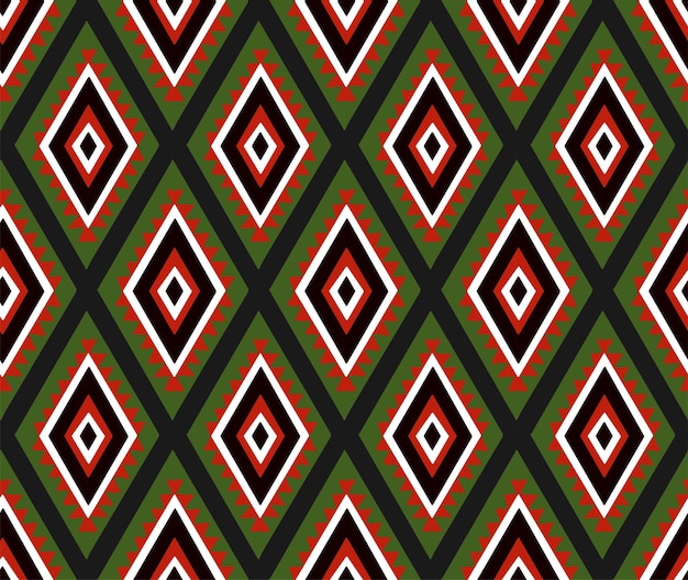 Têxtil de fundo de padrão étnico africano tribal sem costura kwanzaa mês da história negra juneteenth Vetor Premium