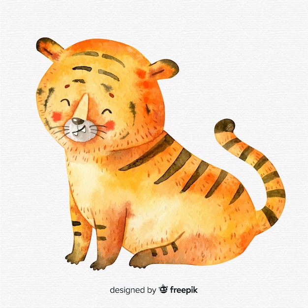 Tigre aquarela