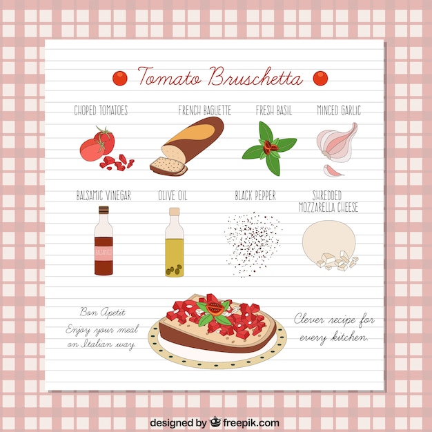 Tomate bruschetta receita