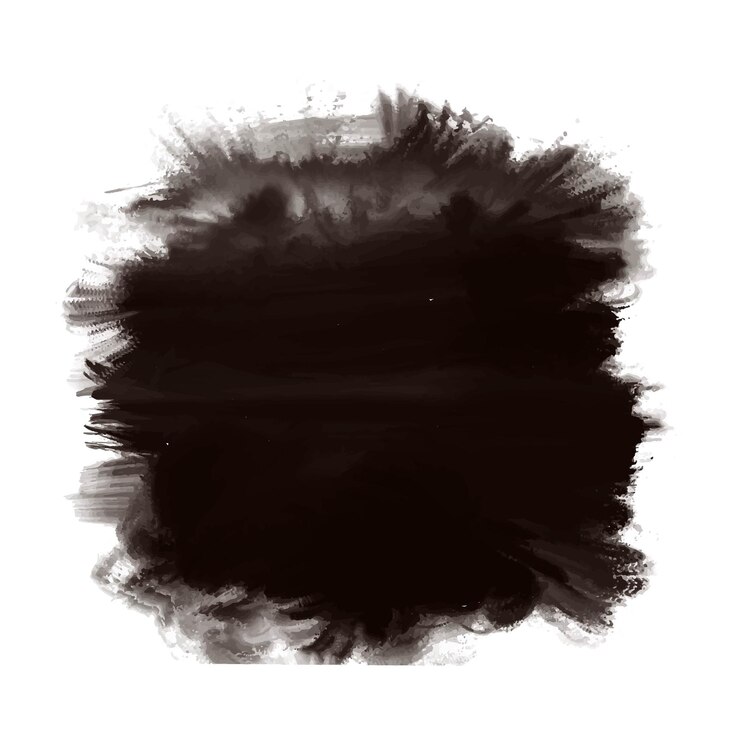 Vetor grátis traço preto escuro moderno em fundo branco