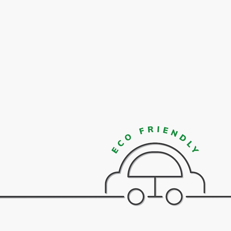 Vetor grátis transporte ecológico