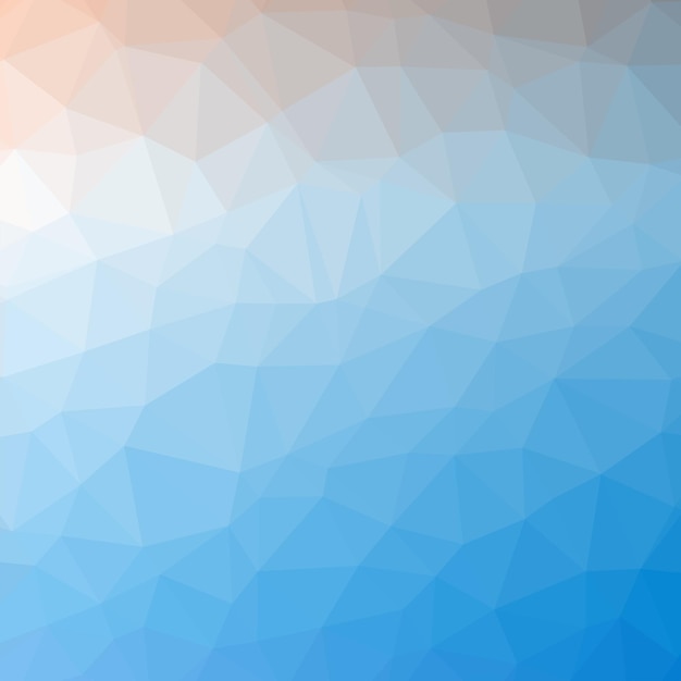 Vetor grátis triângulo poligonal fundo azul padrão