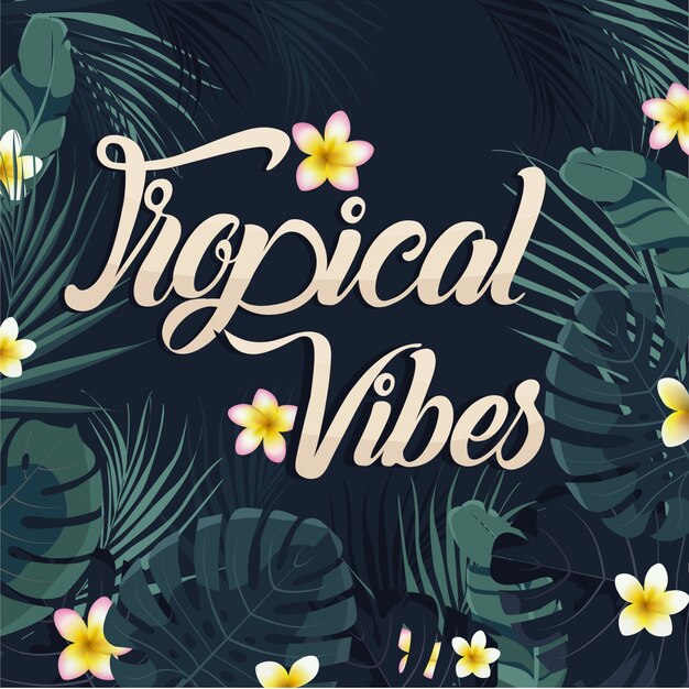 Tropical, verão, vetorial, fundo, desenho