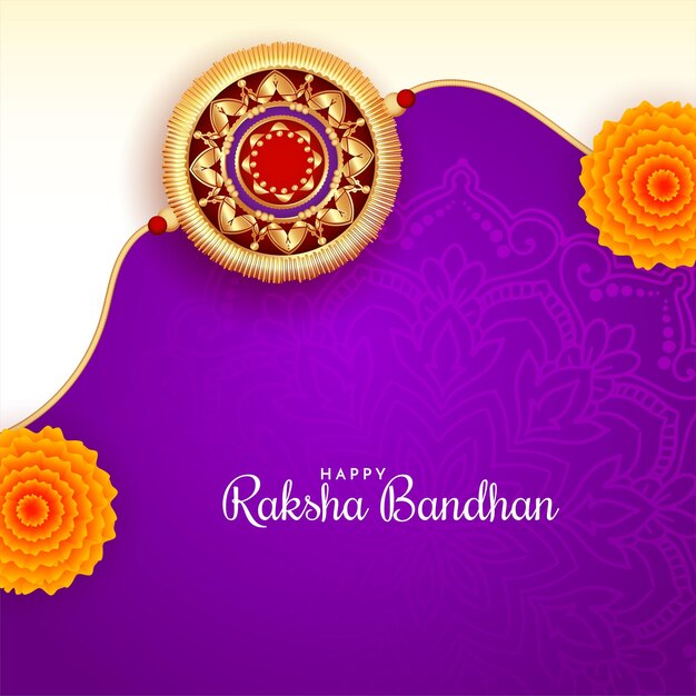 Um belo pano de fundo para a celebração do festival de Raksha Bandhan