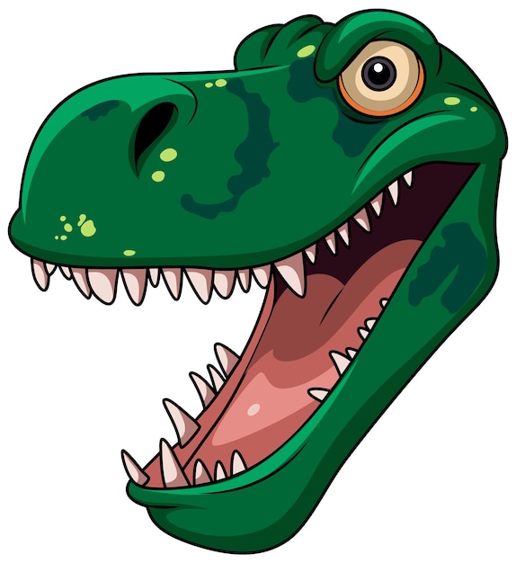 Baixe Dinossauro T-Rex Colorido em Estilo de Desenho Animado PNG