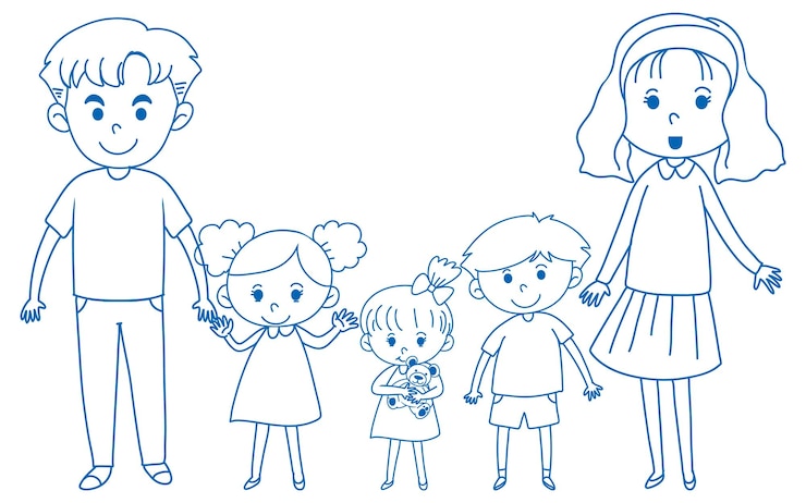 Vetor grátis um desenho de esboço de doodle em fundo branco