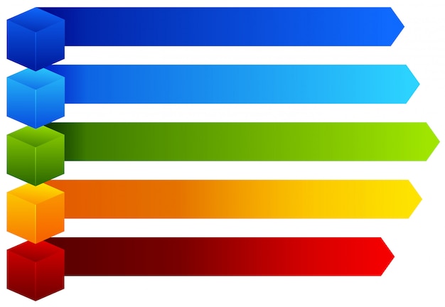 Vetor grátis um gráfico de informações colorido