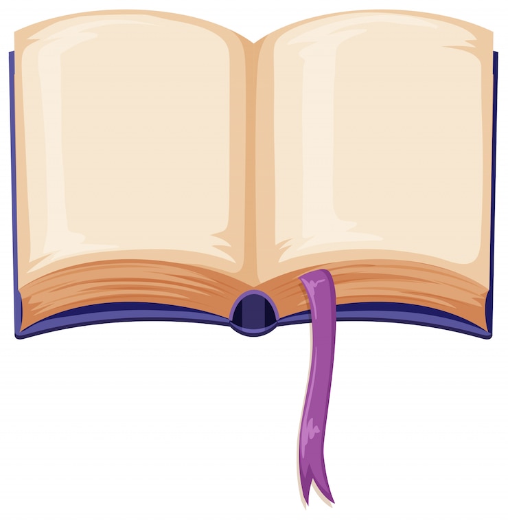 Vetor grátis um livro aberto em branco