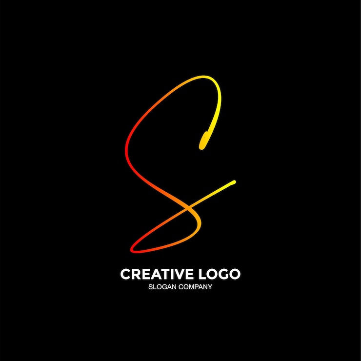 Vetor grátis um logotipo que diz logotipo criativo nele