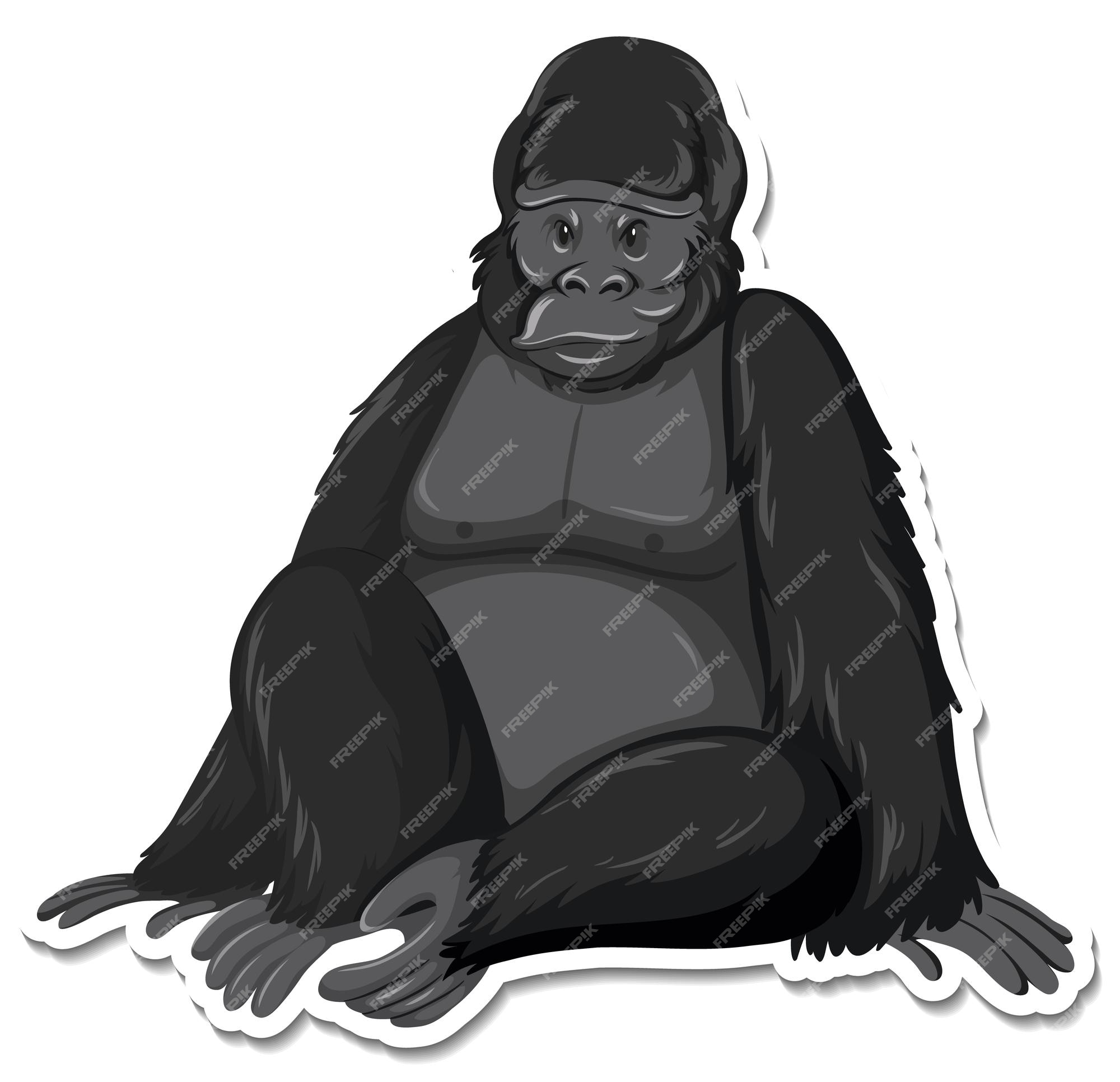 Macaco De Verdade Vetor PNG , Adesivo Clipart Bonito Desenho Animado  Chimpanzé Sentado, Adesivo, Clipart Imagem PNG e Vetor Para Download  Gratuito