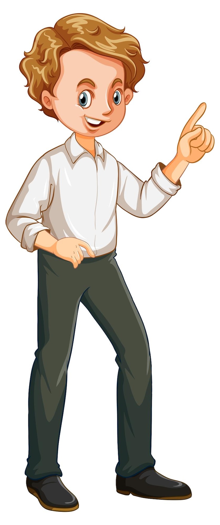 Vetor grátis um personagem de homem de negócios