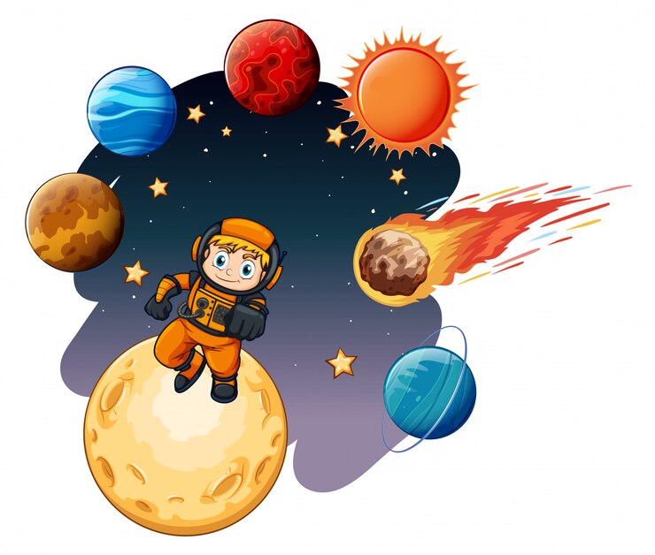 Vetor grátis uma cena de galáxia espacial