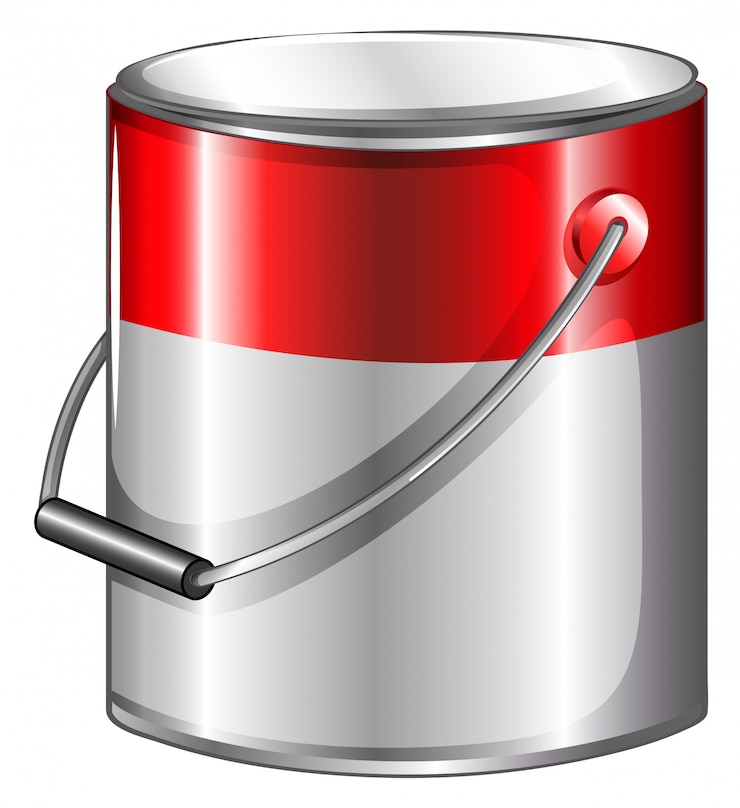 Vetor grátis uma lata de tinta