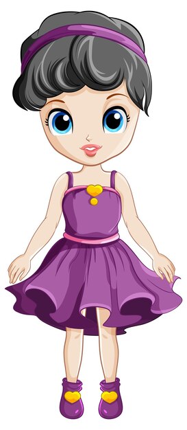 Uma rapariga linda com um vestido de cocktail.