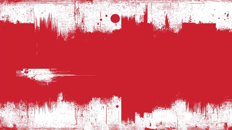 Vetor grátis uma textura de pintura abstrata vermelha e branca
