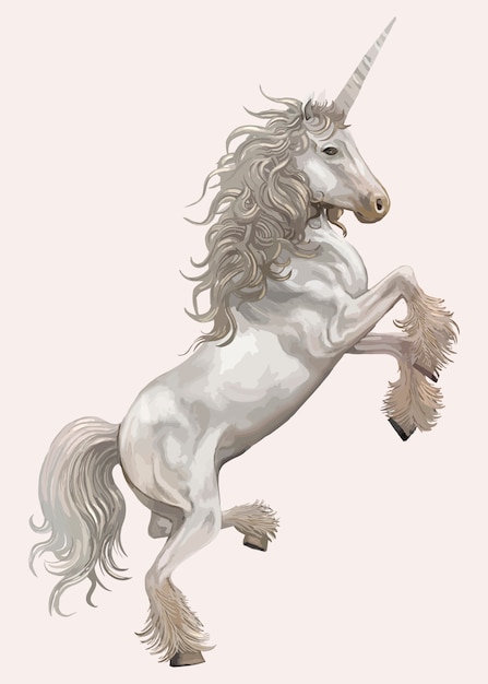 Unicórnio desenhado à mão