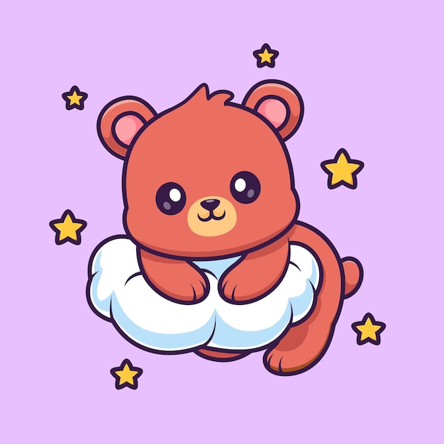 urso vetor cartoon clipart anime fofo personagem modelo ilustração desenho  4758687 Vetor no Vecteezy