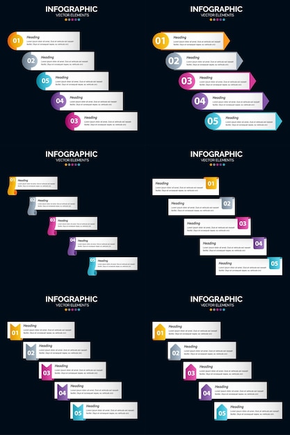 Vetor grátis use infográficos vetoriais para apresentar efetivamente suas ideias de negócios