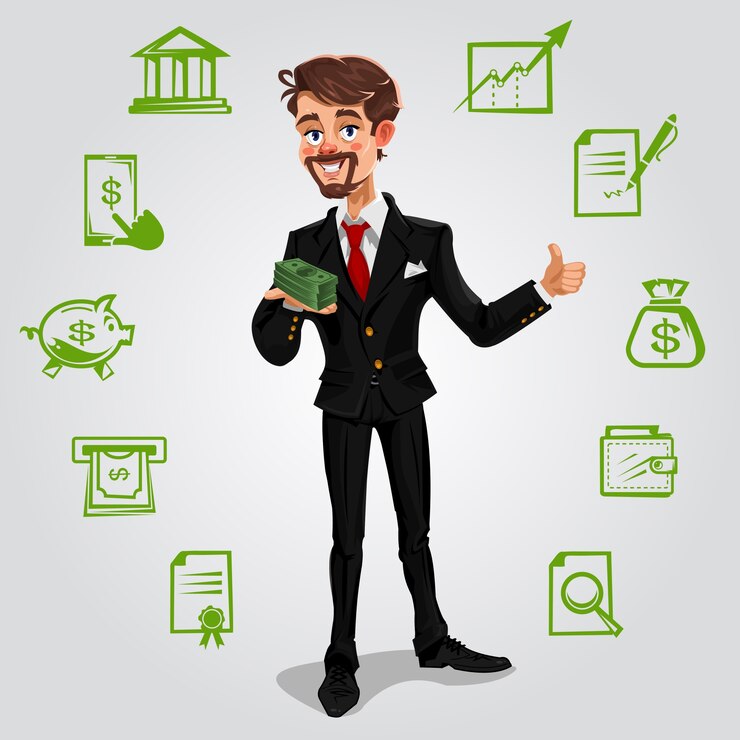 Vetor grátis vector 3d businessman