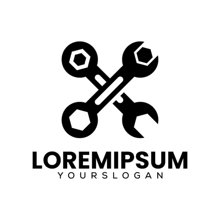 Vetor grátis vector de design de logotipo de ferramentas