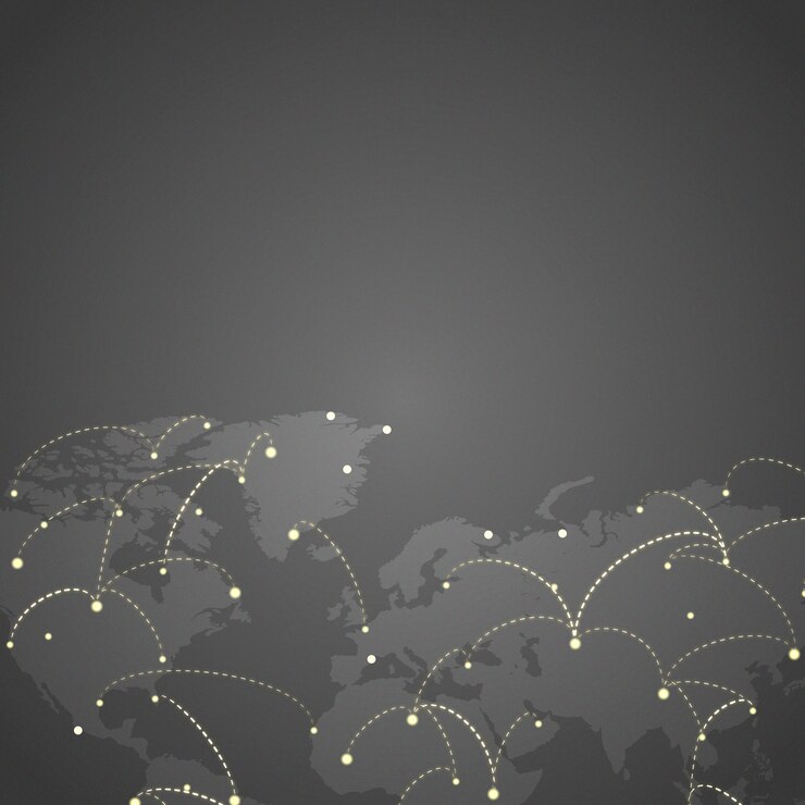 Vetor grátis vector de ilustração de fundo cinza de conexão mundial