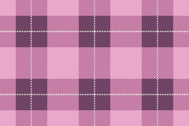 Vector sem costura rosa tartan xadrez ilustração horizontalmente e verticalmente repetível