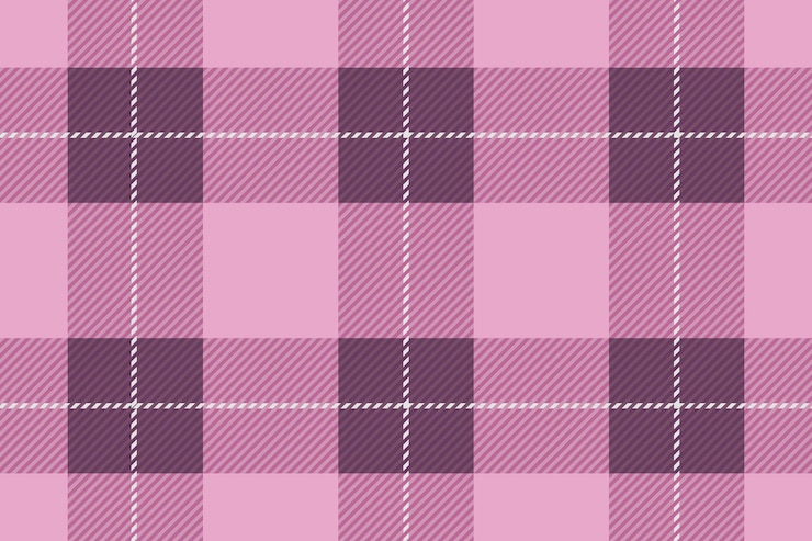 Vetor grátis vector sem costura rosa tartan xadrez ilustração horizontalmente e verticalmente repetível
