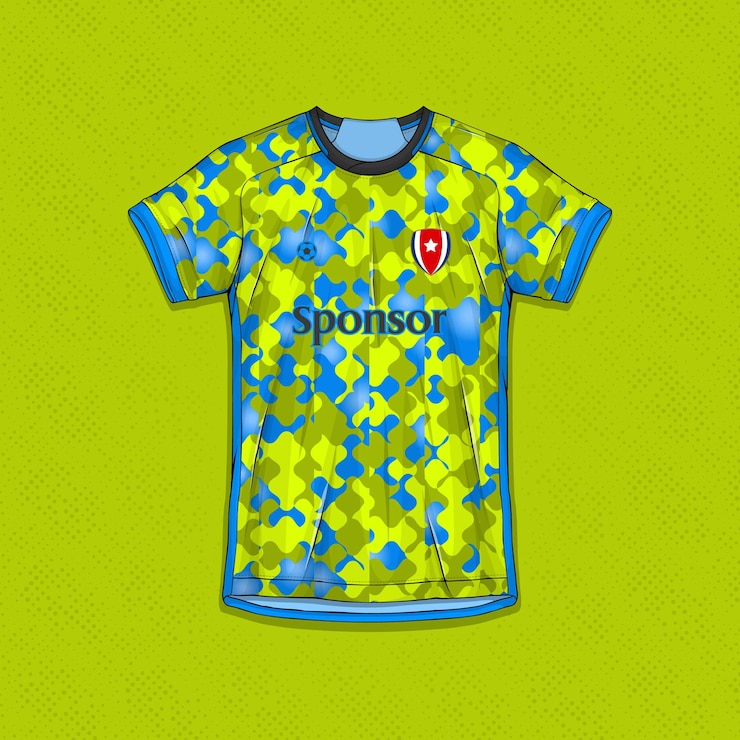 Vetor grátis vectores de roupas de exercícios de sublimação designs de camisas de futebol personalizáveis