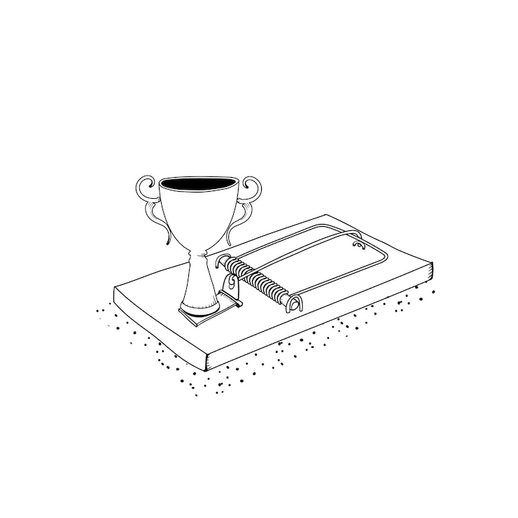 Vetor grátis vetor de armadilha do troféu de sucesso