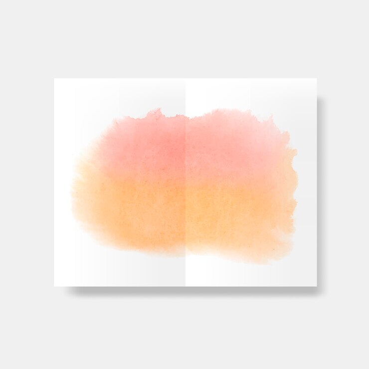 Vetor grátis vetor de cartão de estilo aquarela laranja